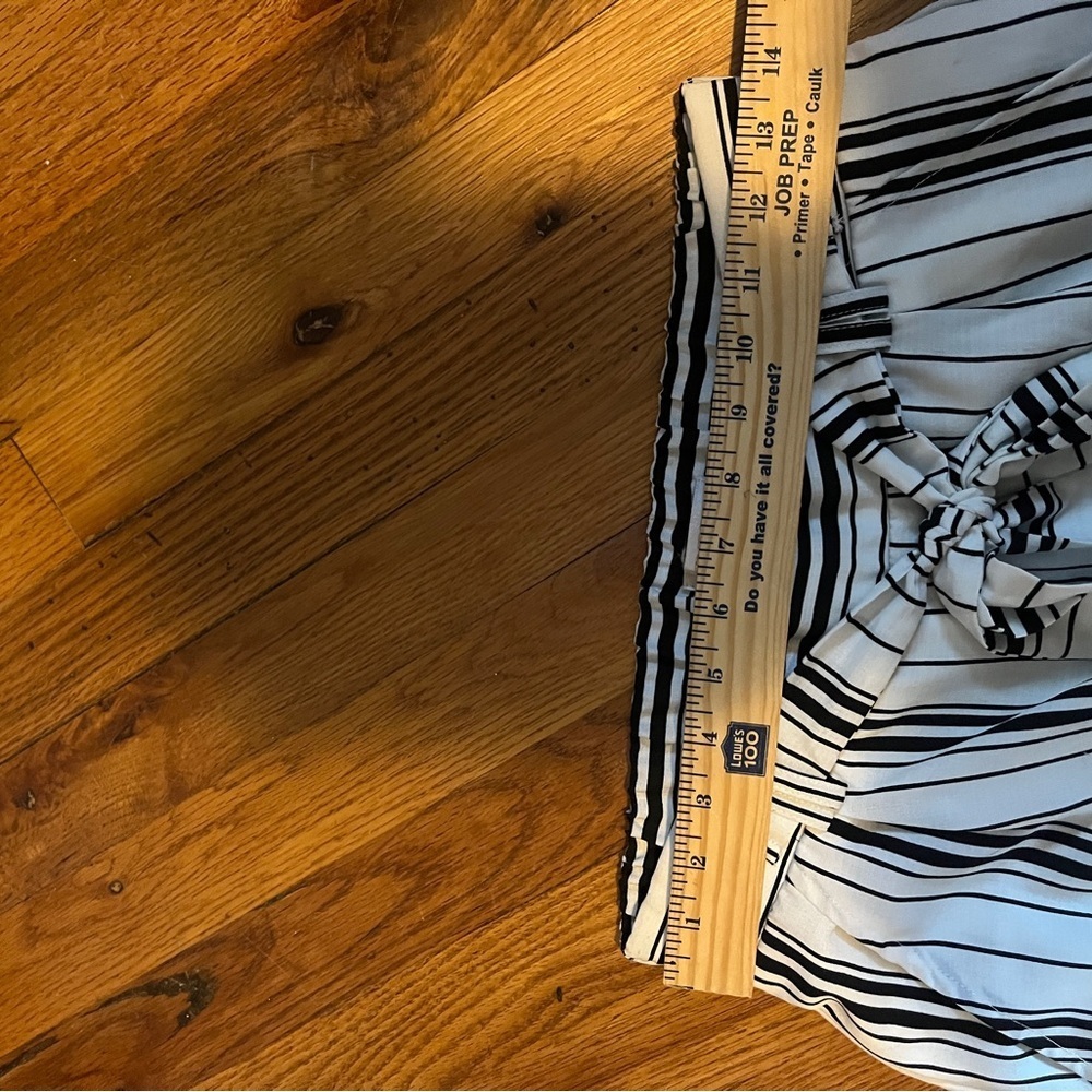 Skies Are Blue Black and White Striped Pants - Picture 3 of 6